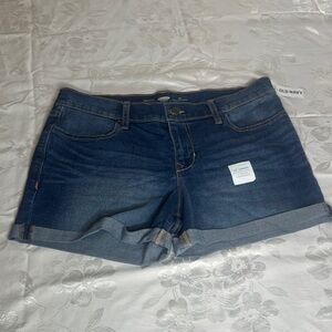 Old Navy Blue Jean Shorts Casual Cut-Off Style NWT